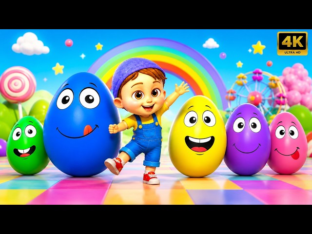 Meow Meow Egg Color Selection | Fun Color Matching Game and Surprise Eggs for Nursery Rhymes Kids