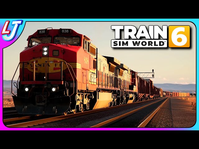 Train Sim World 6 - Santa Fe C40-8W on Cajon Pass 1990s (First Look)
