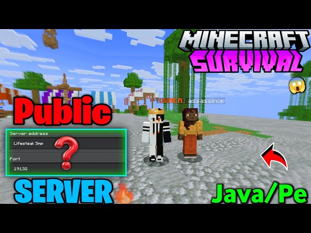 🩸 New BEST Cracked Public SMP Server For Minecraft 👁️‍🗨️ | Java + PE | 24/7 Online | Free To Join