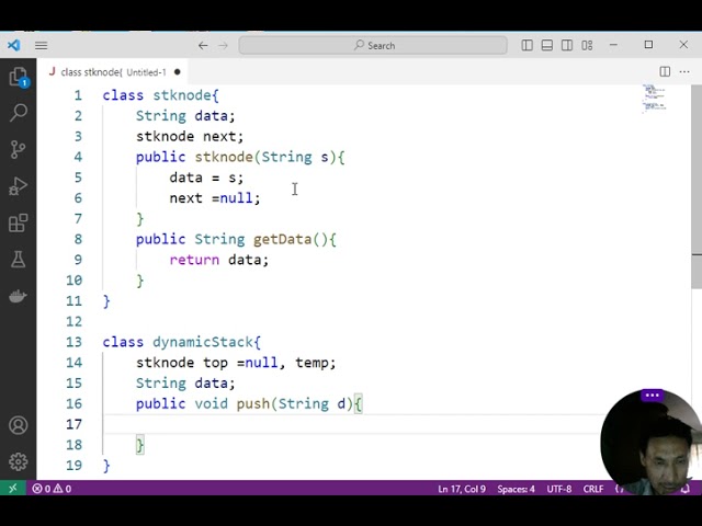 Dynamic Stack Using Java