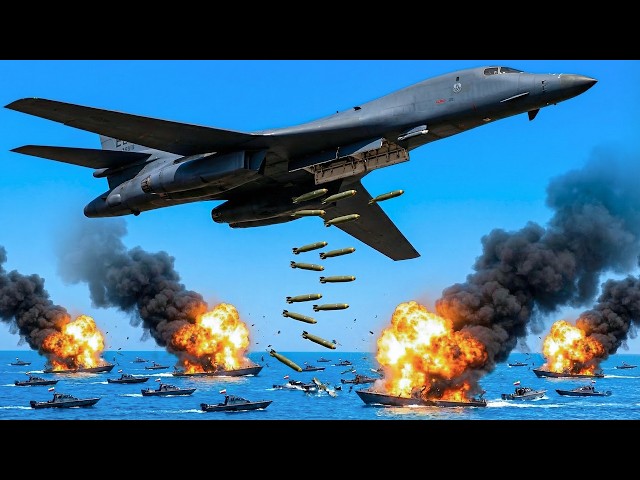 Iran Sent 150 Boats to Sink US Destroyer...  B-1 Rained 6,720 Smart Bombs