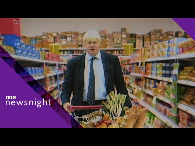 Boris Johnson goes undercover in a supermarket (1998) - BBC Newsnight