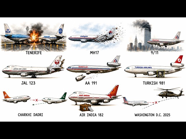 The DEADLIEST Aviation Disasters Explained In 13 Minutes