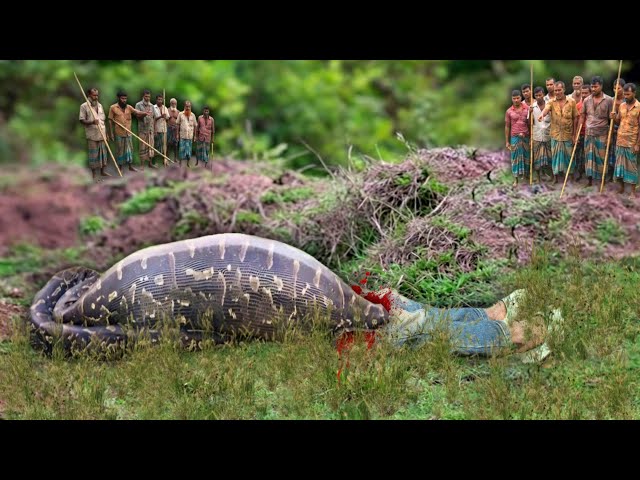 Anaconda Snake Attack Boys In Forest | An Anaconda Snake Attack Brief Story