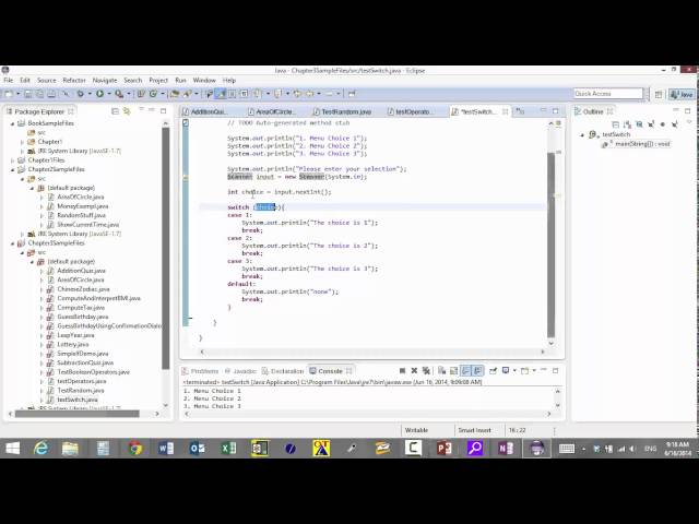 Chapter 3 - Video 4 - Switch