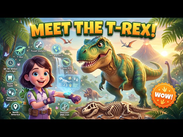 🦖 Meet the T-Rex | The King of the Dinosaurs |