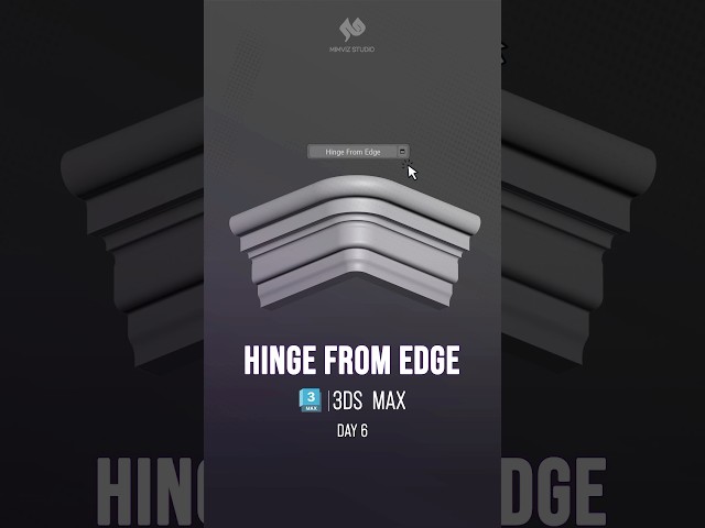 #3dsmax | Hinge From Edge
