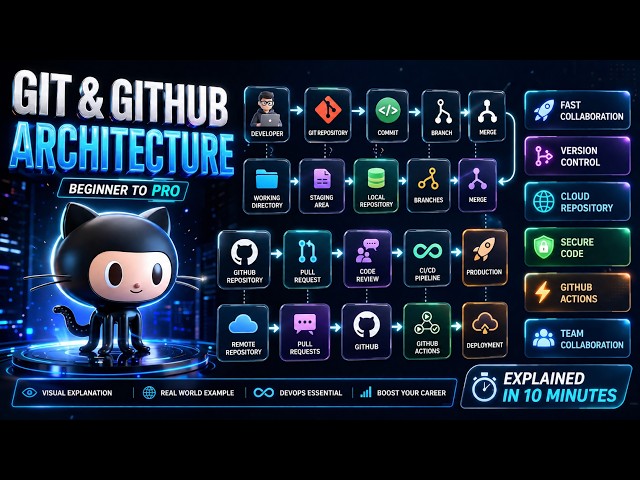 Git & GitHub Architecture Made Easy | Beginner to Advanced