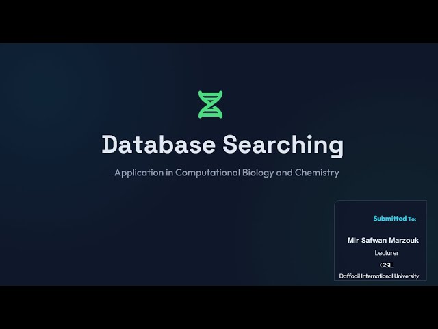 Database Searching Presentation