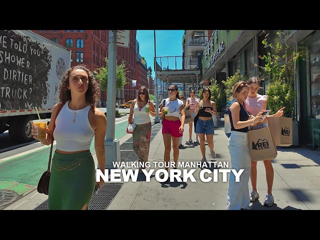 NEW YORK CITY WALKING TOUR MANHATTAN 6th Avenue, 7th Avenue, Broadway, 5th Avenue, 23rd Street, 4K
