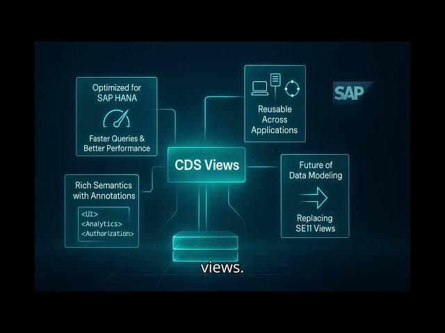 SAP CDS Views Explained | Introduction to Core Data Services in S/4HANA