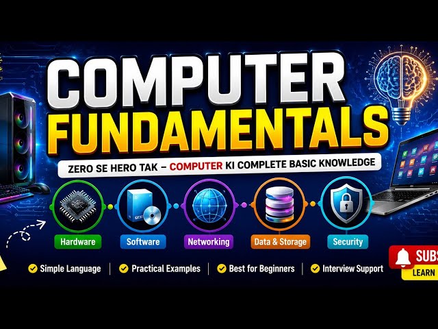 Computer Fundamentals Complete Course in Hindi | Chapter 1 | Basic to Advanced | Hardware, Software,