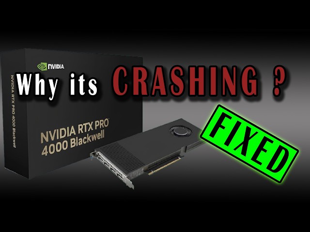 RTX PRO 4000 repair. Sometimes it will post, sometimes it crashes