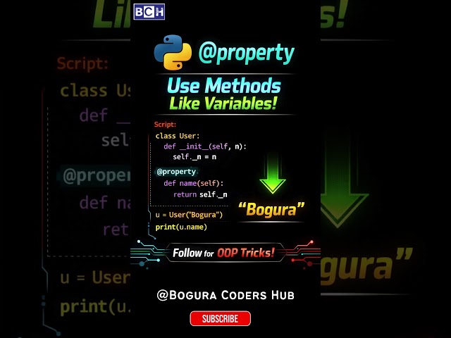Stop Calling Methods in Python 😱 Use @property Instead! | Most Devs Ignore This Python Feature |