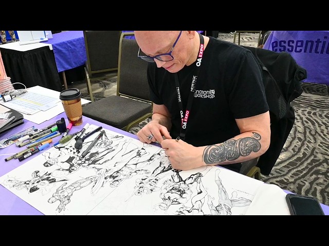 Watching Comic Book Legend David Finch Create Insane Artwork for Fans at OAX 2026