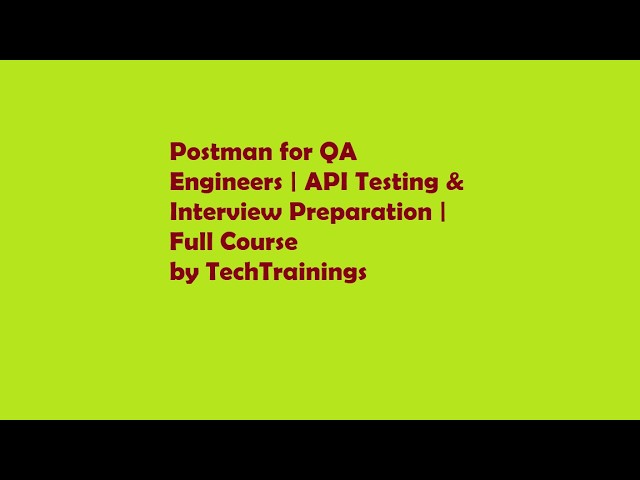 Session2 | Rest API Intro REST Guidelines | POSTMAN SETUP
