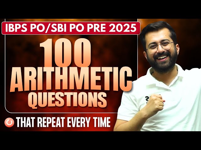 These 100 Arithmetic Questions Come in Every Bank Exam | Must Practice! Aashish Arora