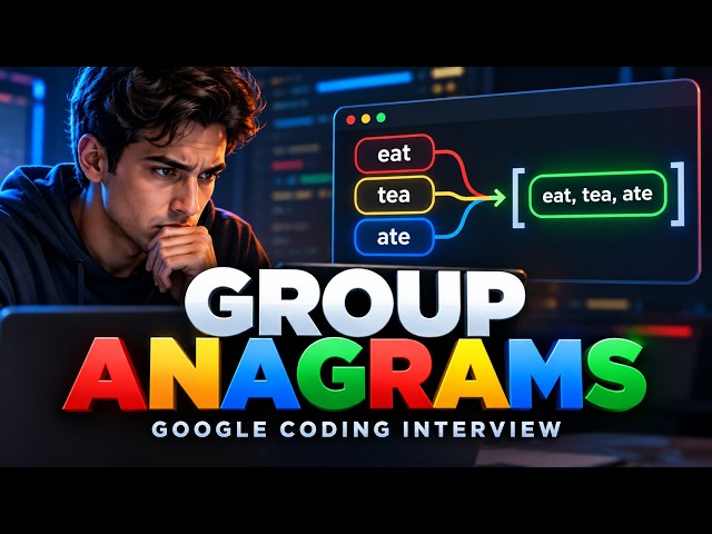 Google Coding Interview Mock | Group Anagrams (LeetCode)