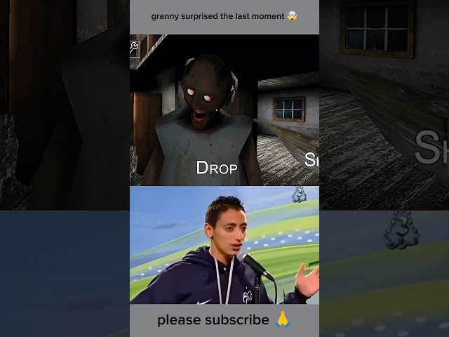 granny surprised the last moment 🤯 #granny #game #trend #shorts #video #horror