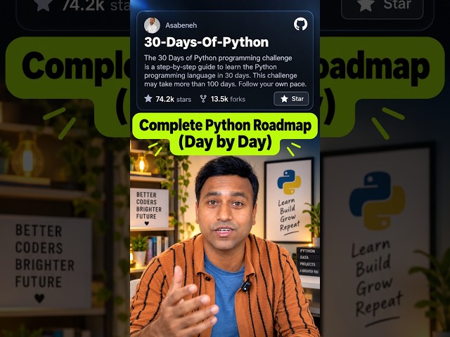 30 days of complete Python roadmap