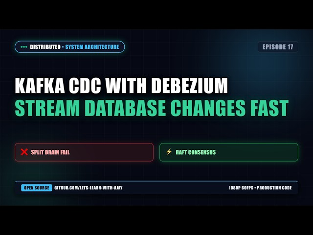 Kafka CDC with Debezium: Stream Database Changes Fast