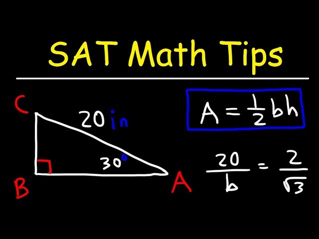 SAT Math Tips Tricks and Strategies!