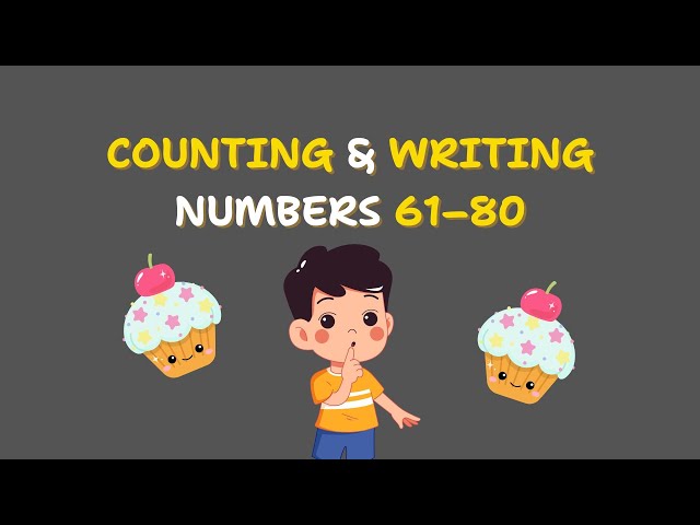 Count and Write 61–80 (Groups of 10) | Fun with numbers | Grade 1 | Math | Khan Academy