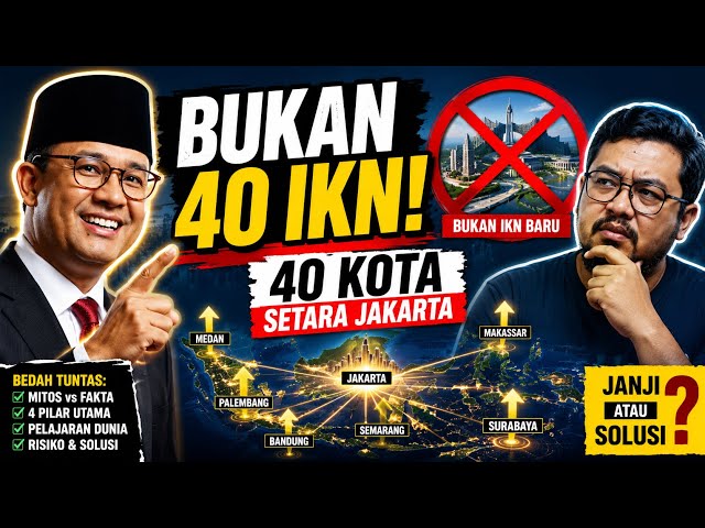 40 Cities on Par with Jakarta: Still Being Discussed, a Sign Indonesia Needs #aniesbaswedan