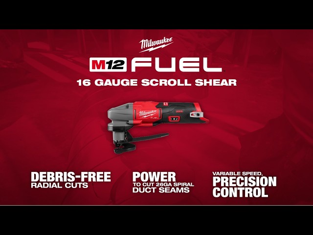 M12 FUEL™ 16 Gauge Scroll Shear | 2487-20 Debris-Free Radial Cut