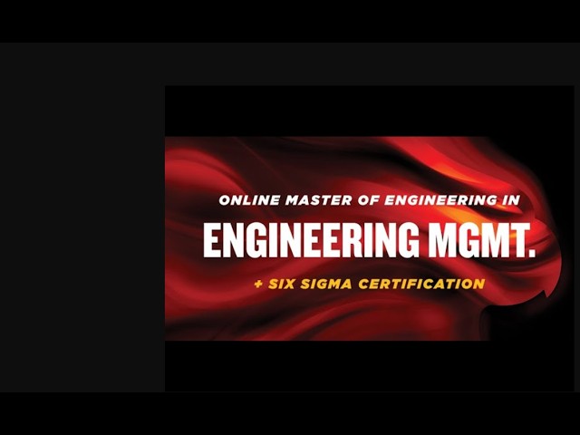 Master of Engineering in Engineering Management Virtual Info Session - 5.13.2026