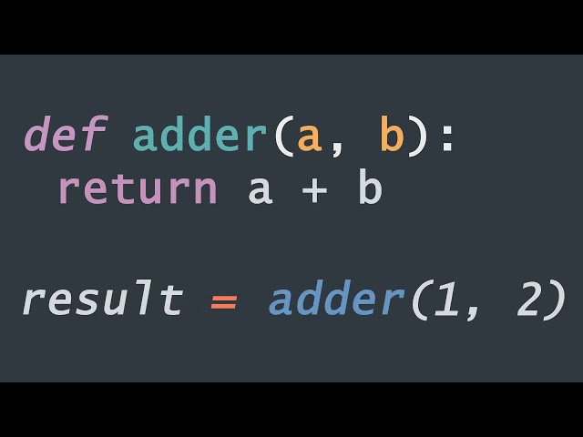 Animated Python Return Example
