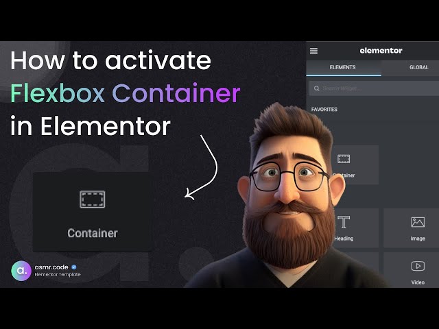 How to activate Flex box Container on Elementor - In 1 minute