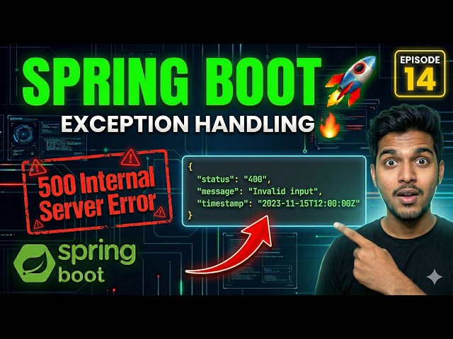 Spring Boot Episode 14 🚀 | Global Exception Handling (Real Project)