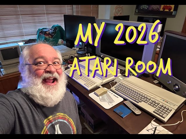 My Atari Room for 2026 - Falcon - TT030 - Mega STe - Mega 2ST - 800 - 130XE - Vintage 8/16/32 Bit