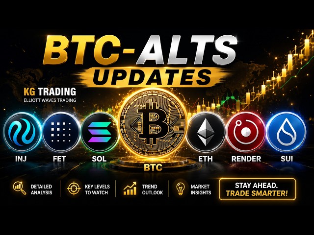 CRYPTO MARKET ANALYSIS: BTC, ETH, SOL, FET, INJ, SUI RENDER: FINAL LOWS AHEAD?