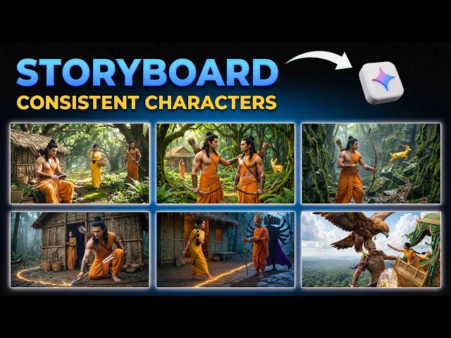 How to Create AI Movies with Consistent Characters (FREE)🔥| Google Flow Storyboard Studio