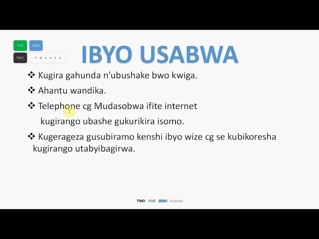 Learn Computer in Kinyarwanda - Introduction | Sobanukirwa ibyo uzamenya