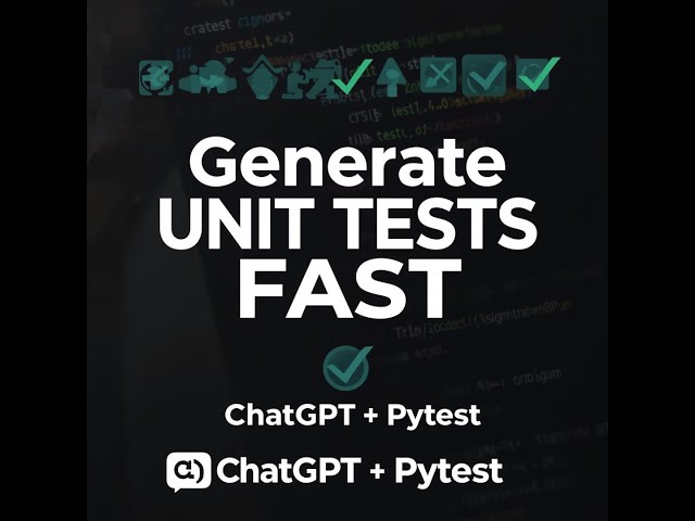 Generate Unit Tests with ChatGPT Copy Paste