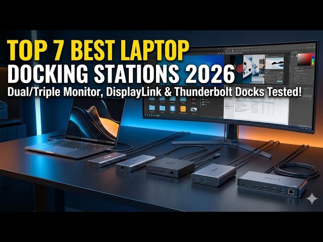 Top 7 Best Laptop Docking Stations 2026 – Dual/Triple Monitor, DisplayLink,USB-C & Thunderbolt Docks