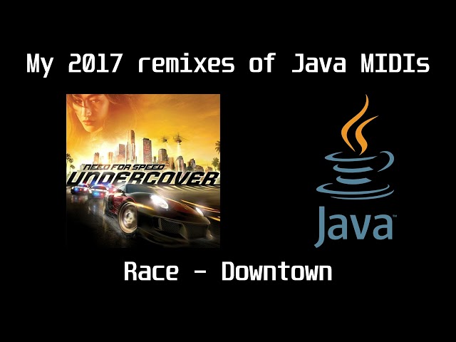 My remixes of Java NFS Undercover from good-old 2017