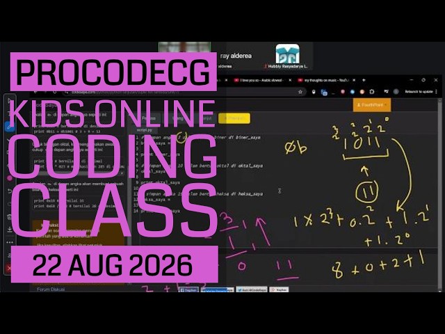 ProCodeCG Kids Regular Coding Class - Online - 22 Aug 2026