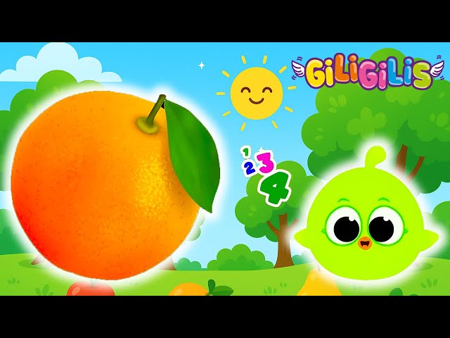 Learn ABCs & 123s with Giligilis 🍊 Fun Fruits, Colors & Happy Friends in a Sunny Garden Adventure!
