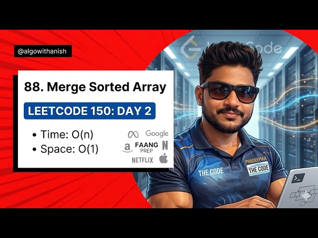 Merge Sorted Array | LeetCode 88 | Easy Explanation with Code | Array Series -2