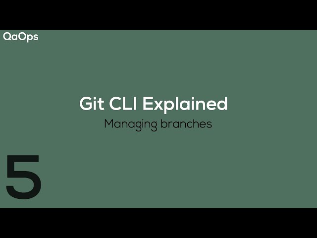 Git CLI Explained | Managing Branches