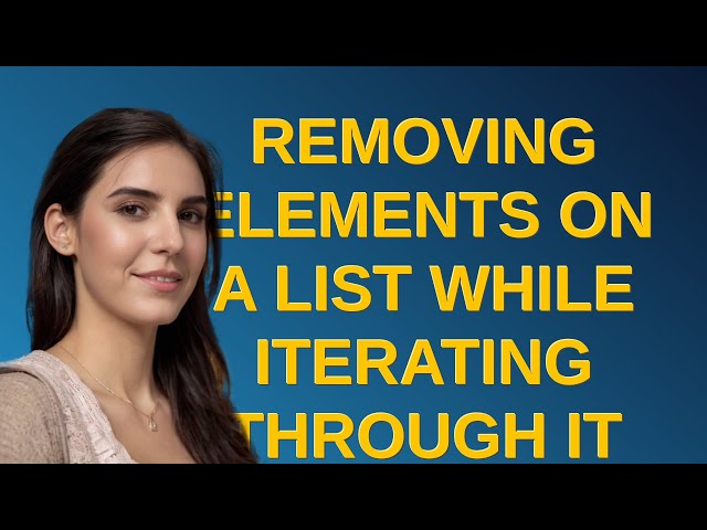 Codereview: Removing elements on a List while iterating through it