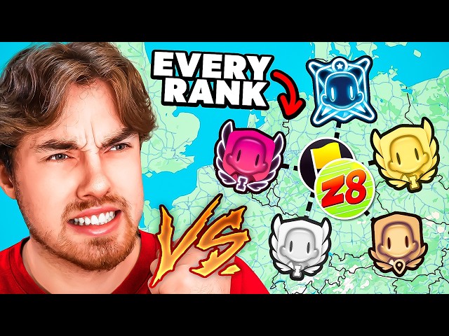 1v1 vs EVERY Rank in Geoguessr