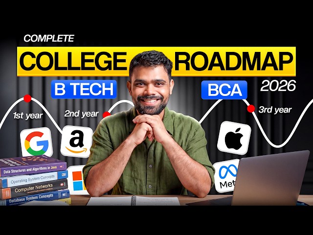 The Ultimate B.Tech/BCA Roadmap 2026 | Follow This Roadmap to Get Placed