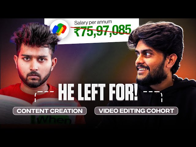 Tharun Speaks About Future of Content Creation, JOBs, Money, Freelancing & His Journey ❤️ English CC
