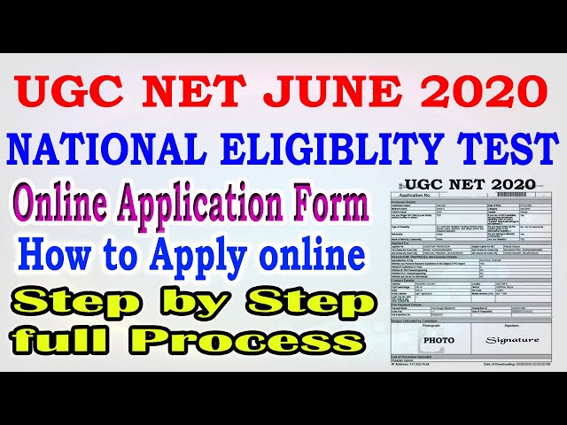 UGC NET JUNE 2020 ONLINE FORM। HOW TO FILL UGC NET ONLINE FORM 2020। UGC NET FORM FILL UP 2020