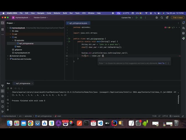 How to reverse string in Java 